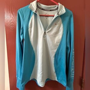 Blue Nike Dri-Fit Pullover Running Top